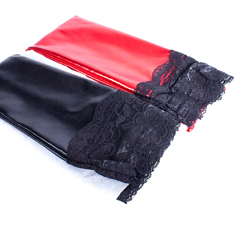 

Knee Footed Thigh Women Sexy Floral Lace Solid Color Hosiery Patchwork High Elastic Stockings Skinny Pantyhose