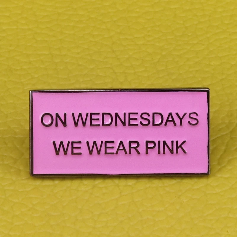 Mean Girls по средам мы носим розовый лацкан фильм подружки невесты подарок Эмаль Булавка