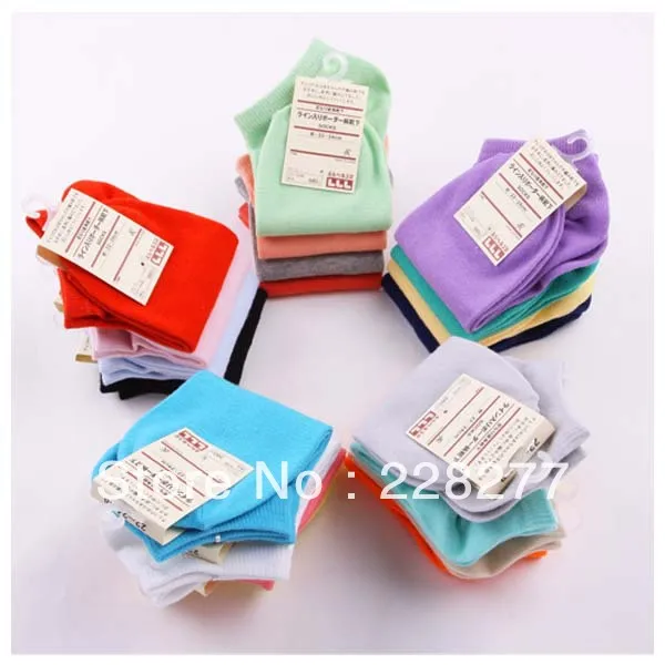 Бесплатная доставка 40 шт. = 20 пар конфетных цветов из хлопка | Женская одежда