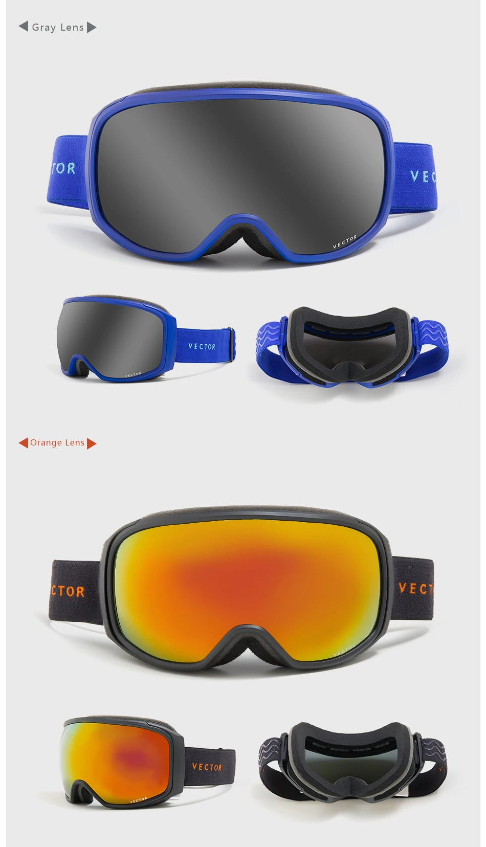 Professional Ski Goggles Snowboard New Men Women Double Layers UV400 Anti-fog Winter Sport Skiing GlassesMask Skate Eyewear