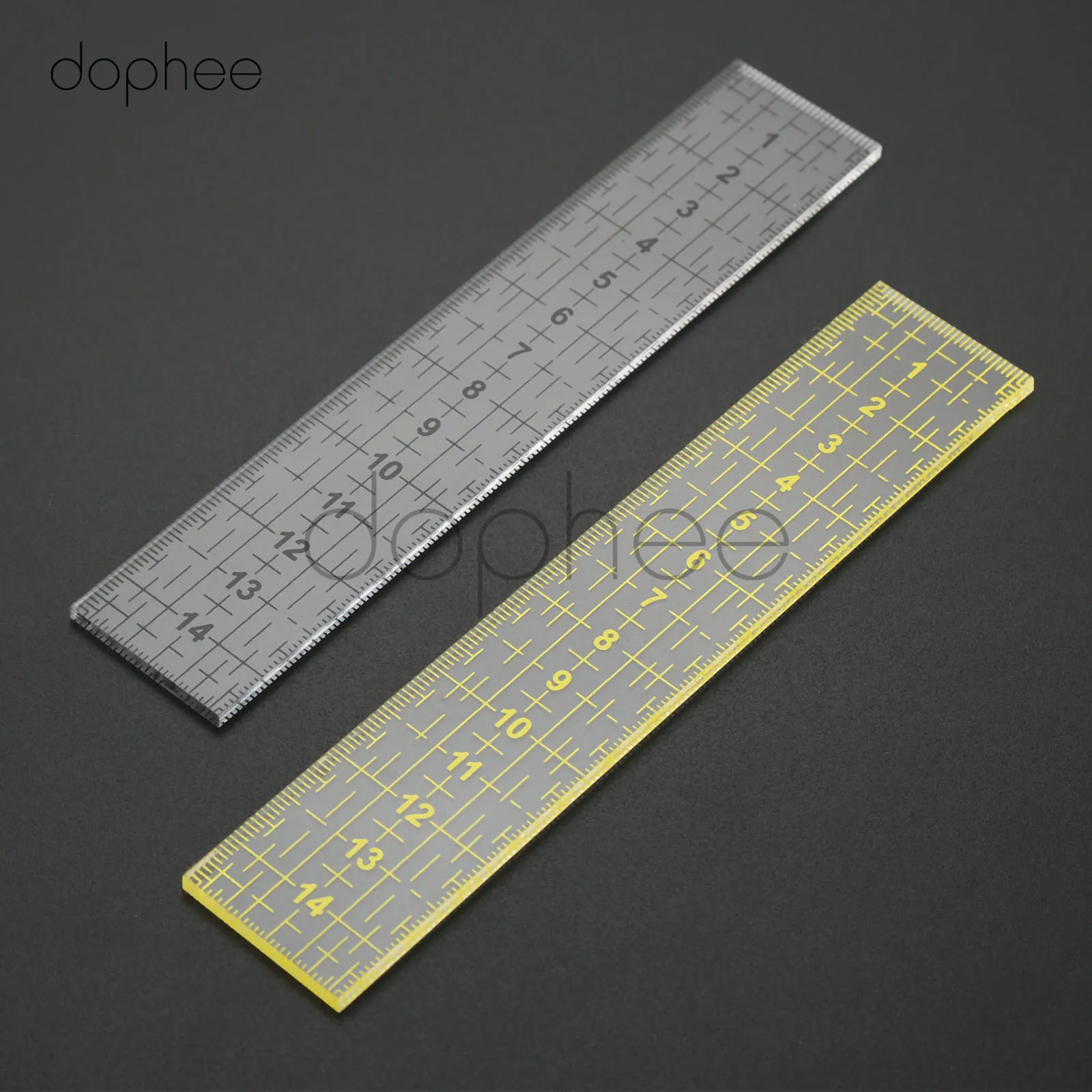 Dopee 1 шт. 15*3 см стеганая линейка, измерительный инструмент для лоскутного шитья ног выровненная линейка сетка для резки кромки портного ремесла