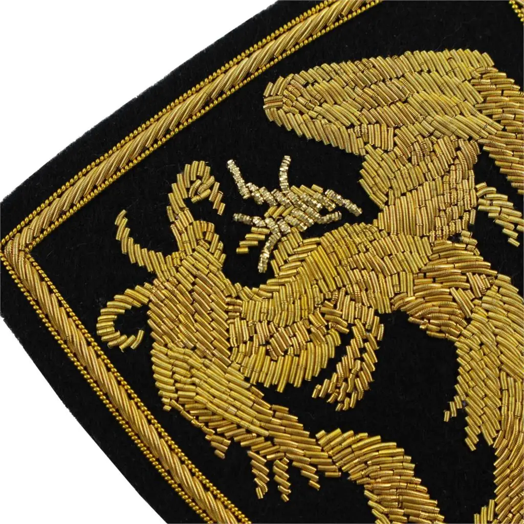 Ручная вышивка из проволоки/Золотой значок золотой дизайн Феникса ~~~~|embroidery