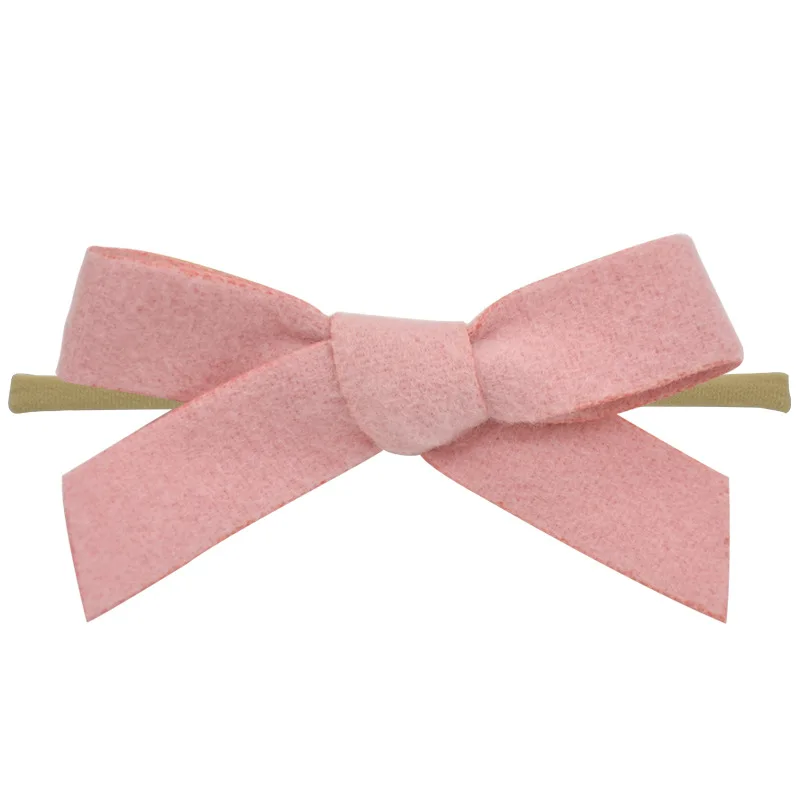 Top Sale 36pc/lot New 3.2&quot Felt Bows Nylon Headbands For Girls Hair Accessories Baby Buotique Fabric Barrettes Hairgrips | Аксессуары