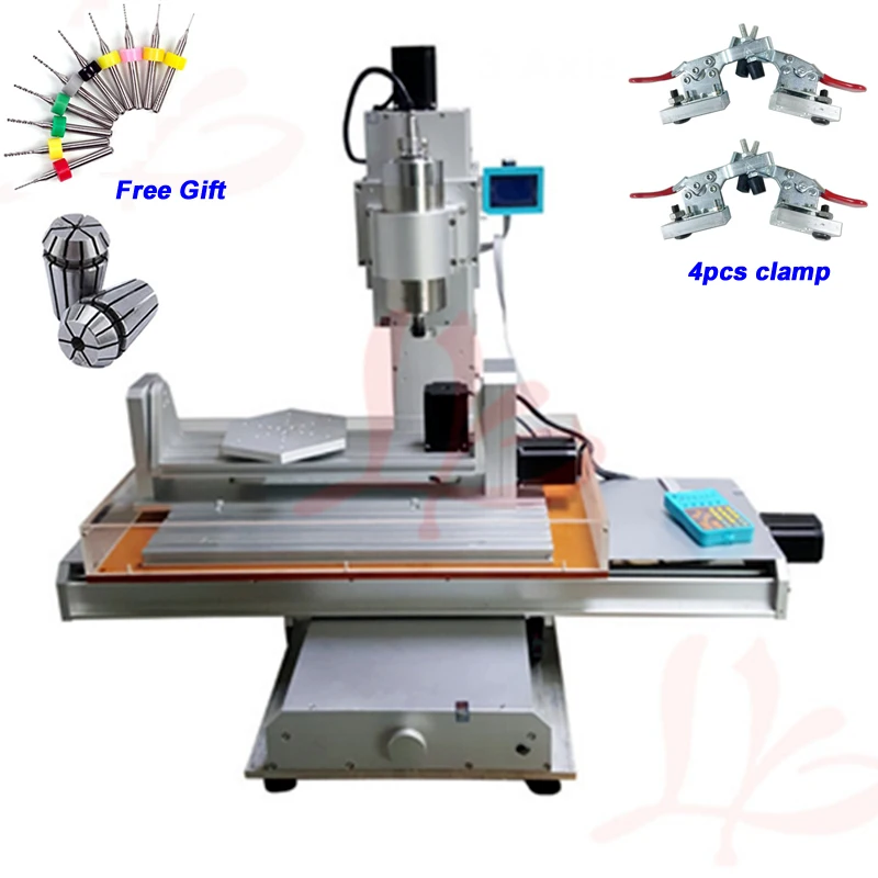 

1500W 2200W Spindle 5 Axis CNC Router 3040 Engraving Machine Ball Screw Table Column Type Woodworking Milling