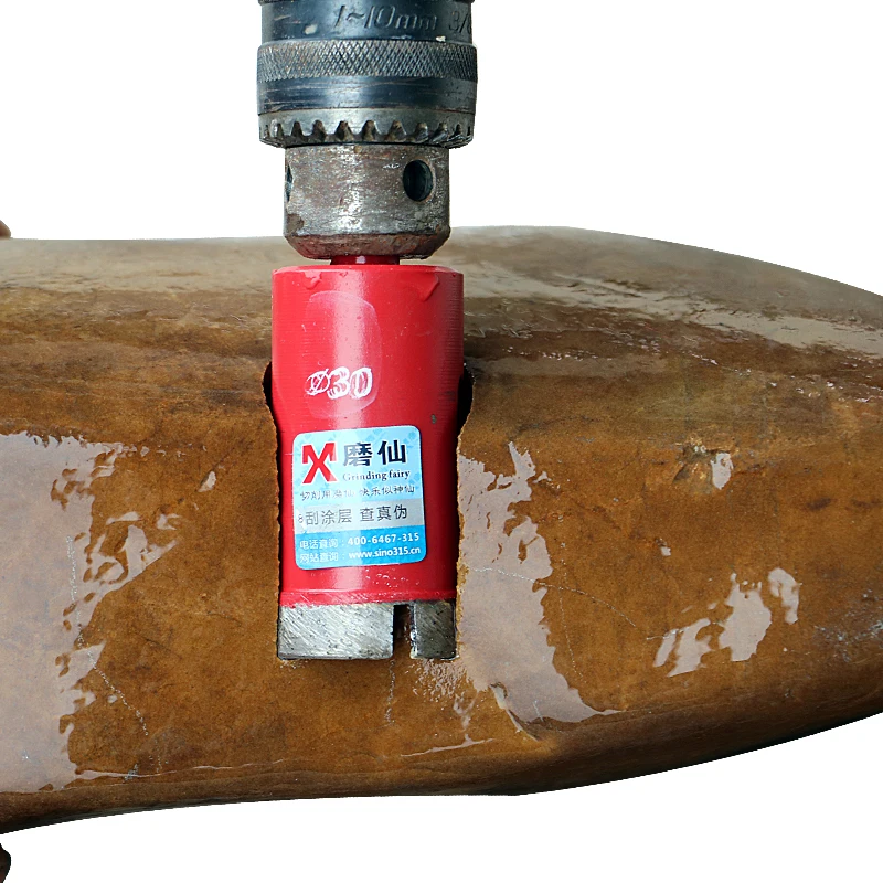 

1PCS Diamond Cobblestone Marble Material Open Hole Wall Water Drilling Diamond Tile Drilling Triangle Drill