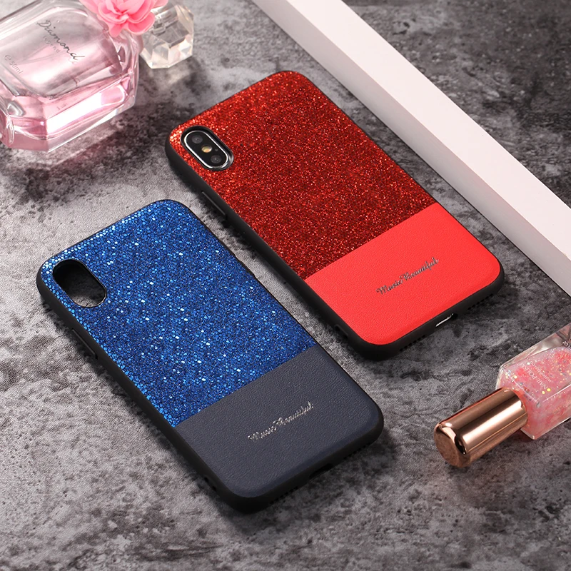 Чехол Starlight с алмазной строчкой для iPhone 6S 6 7 8 Plus Xs Max магнитные автомобильные чехлы