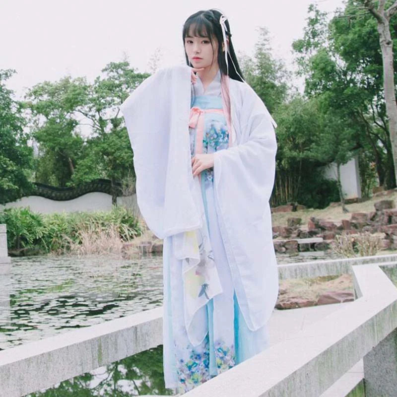 Hanfu Женский костюм феи в китайском стиле Модный Улучшенный принцесса элегантная