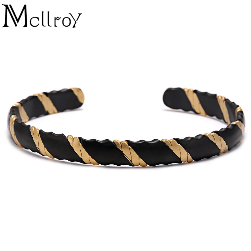 Женский/мужской браслет Mcllroy пустые браслеты из титановой стали|bracelet men|bracelet