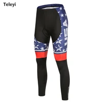men pro usa cycling pants black sports mtb bike gel 6d padded pants tight uk bicycle long clothing cycling wear size s xxxl