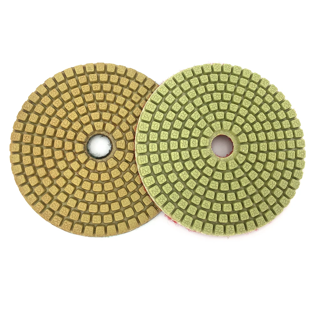 4 дюймовые Алмазные полировальные колодки с цветочным узором 10 шт./компл.