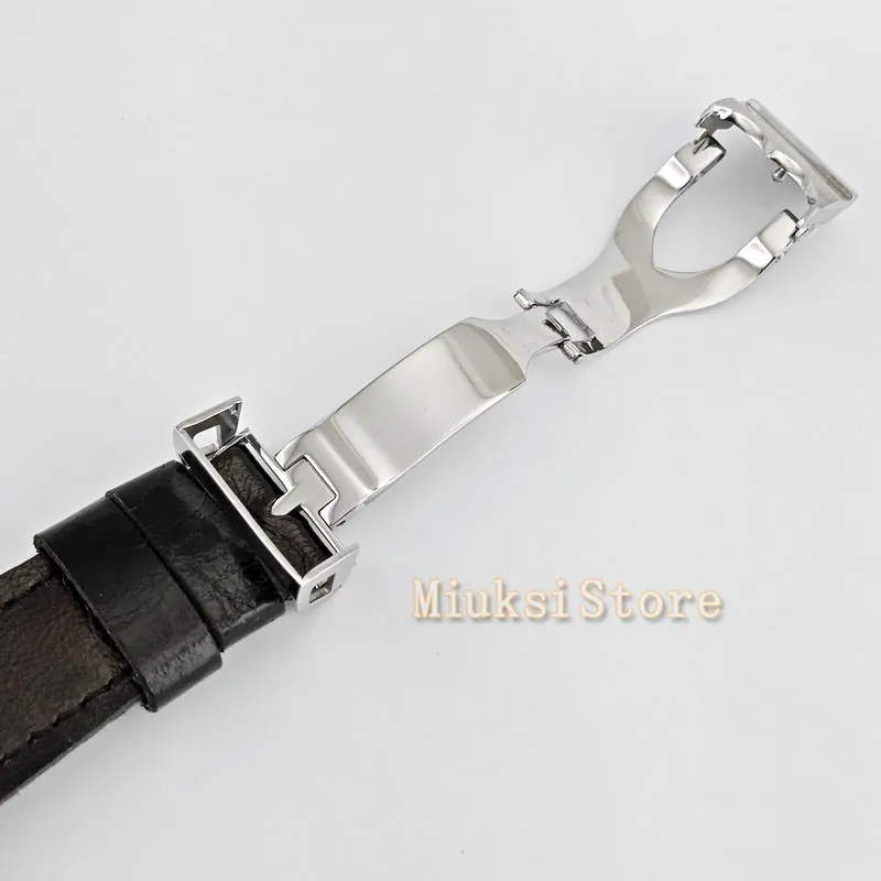 41 мм черный стальной ремешок nouvelle автоматический мужской режим faux chronographe Classique pour