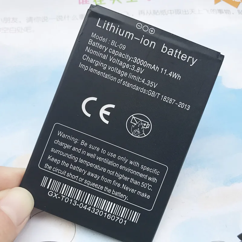 100% Новый оригинал для THL T9 Pro 3000 мАч батарея BL 09 мобильных телефонов смартфон
