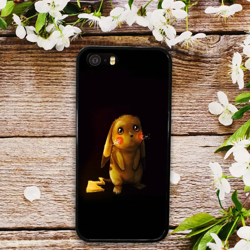 Pictute 2 Жесткие чехлы для мобильных телефонов Чехол для iPhone 4, 4S 5 5S SE 6 6 S 8 7 Plus X XR XS Max Мультяшные Покемоны Pika Go PokeBall Animal - Цвет: Pictute 2