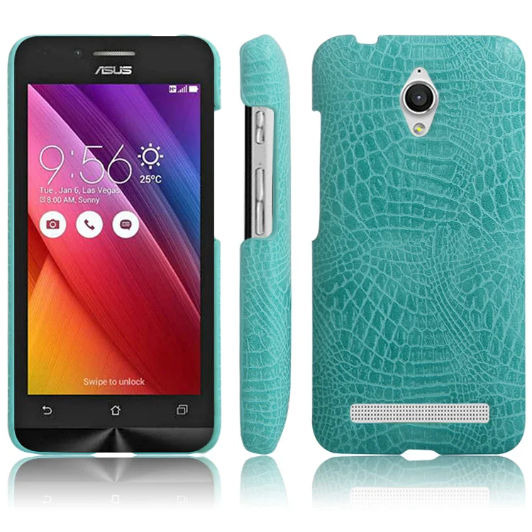 Роскошный кожаный чехол с узором крокодиловая Змея для ASUS ZenFone Go противоударный