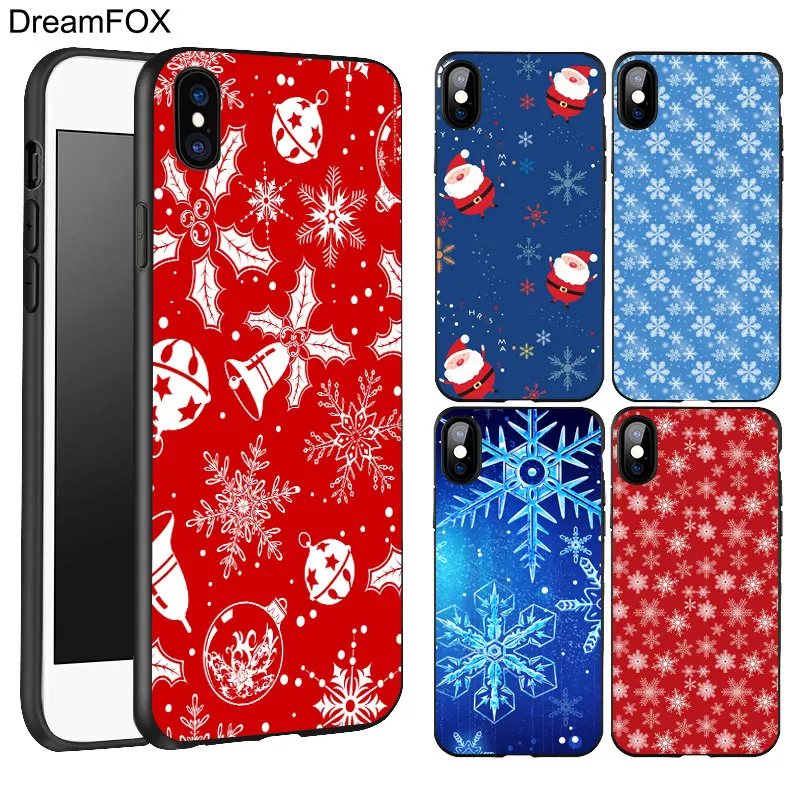 DREAMFOX K202 Snow Flake Black Soft TPU Silicone Case Cover For Apple iPhone 11 Pro XR XS Max X 8 7 6 6S Plus 5 5S 5G SE |