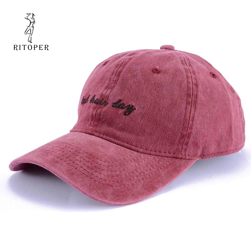 RITOPER винтажные повседневные бейсболки солнцезащитные однотонные для улицы