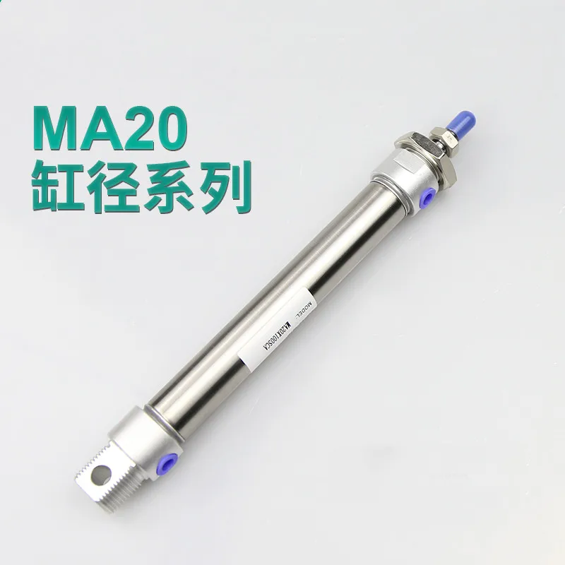 

Free shipping pneumatic stainless steel cylinder 20mm hole 25MM-500mm stroke, MA20X25-S- CA, 20 double acting mini cylinder