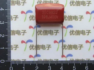 Бесплатная доставка 100 шт.лот высокое качество CBB полипропиленовая пленка конденсатор шаг 20 мм 400 мкФ 105 CBB22CL CBB22 конденсатор 1 мкФ