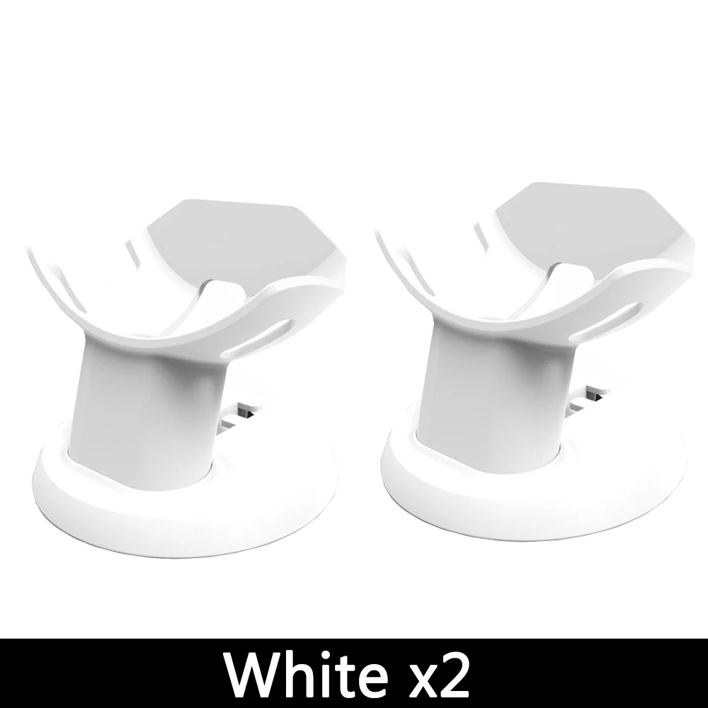 WHITEx2 2 шт Google Home Мини Настольная подставка держатель голосовые ассистенты компактный настольный держатель Чехол с вилкой для кухни спальни аудио крепление - Цвет: WHITEx2