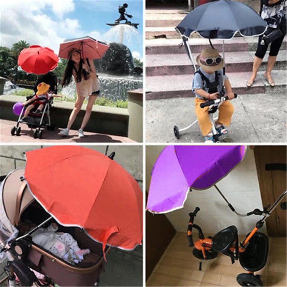 1 шт. цветная детская коляска с зонтиком козырьком крепление для защиты от солнца
