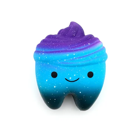 Сжимаемые мягкие изысканные веселые игрушки звездные зубы галактика ароматизированные зубы медленно восстанавливающие форму сжимаемые игрушки