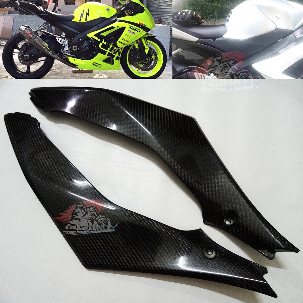 

Motorcycle Fuel Tank Side Panel Cover Fairings Carbon Fiber For Suzuki GSXR1000 2007 2008 k7