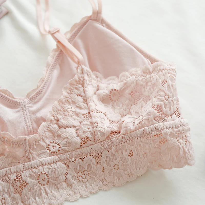 Женские кружевные трусики Бралетт комплект Бесшовного нижнего белья с хлопковой