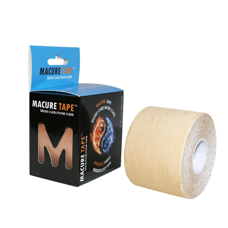 Macure Tape 6 рулонов кинезиологический спортивный рулон 5 м кинезиологическая лента синтетическая кинезиологическая лента для локтя и наколенников спортивные безопасные