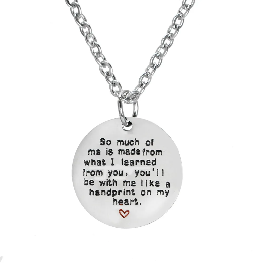 Так много из меня сделано того что я научился нержавеющей стали|necklace love|teacher
