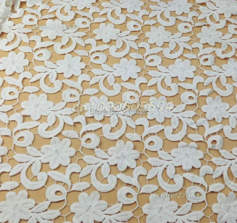 PQYY66 african guipure lace water soluble chemical hollow out tecido feltro wedding | Дом и сад