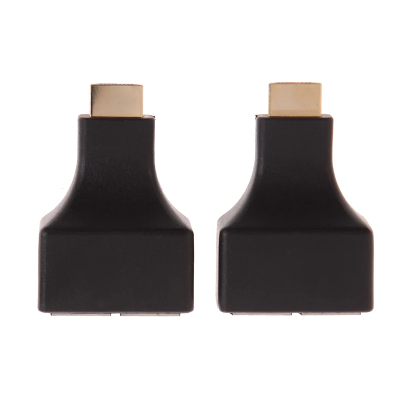 HDMI к двойному порту RJ45 Сетевой удлинитель кабеля от компьютеров Cat 5e/6 1080p |