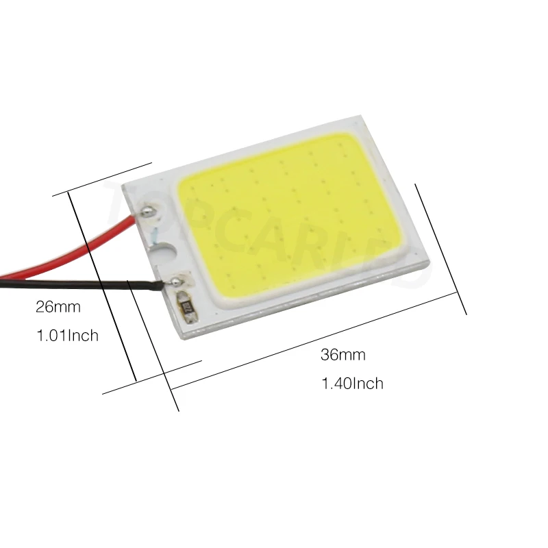 Promotion 1Pcs White T10 24 Smd Cob Led Panel Car Auto Interior Reading Map Lamp Bulb Light Dome Festoon BA9S 3Adapter DC12v | Автомобили