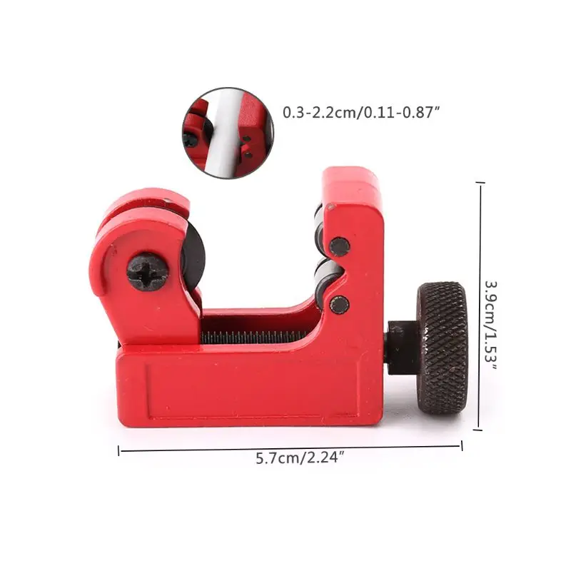 

Mini Tube Cutter 3-22mm PVC Copper Aluminum Tubing Pipe Cutting Tool Scissors