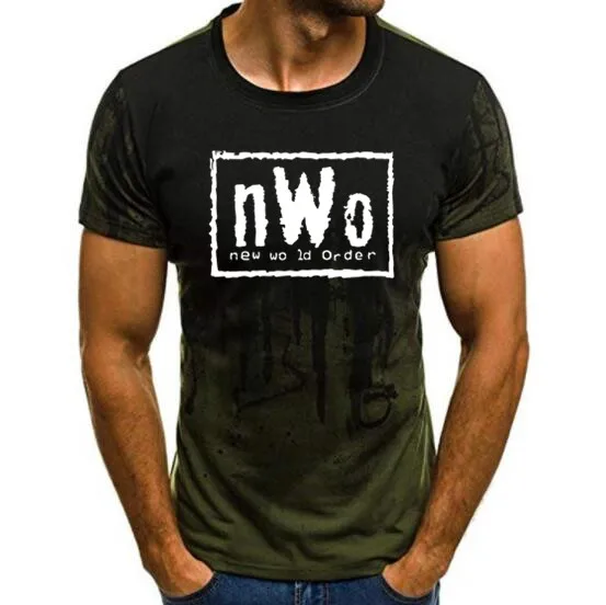 68pk Взрослый мужской WCW Wrestling NWO New World Ink Wolfpac черная футболка мужская брендовая