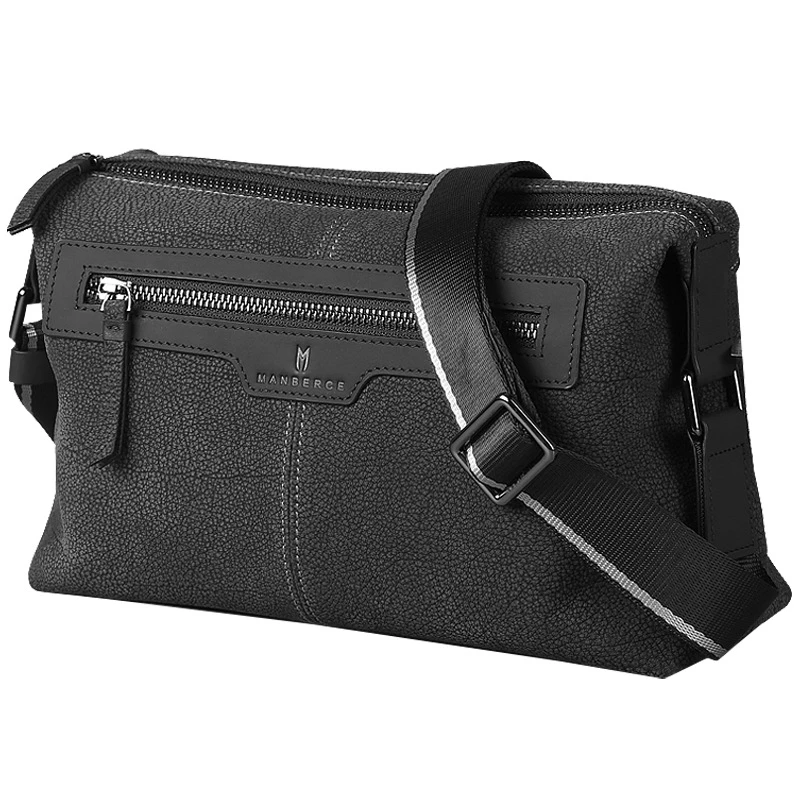Manberce Мода коровьей Пояса из натуральной кожи Crossbody сумка для Для мужчин Сумки на