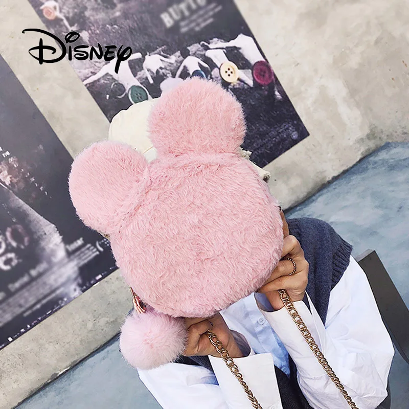 Горячие disney Микки Мышь плюшевый рюкзак сумка через плечо для девочки женская