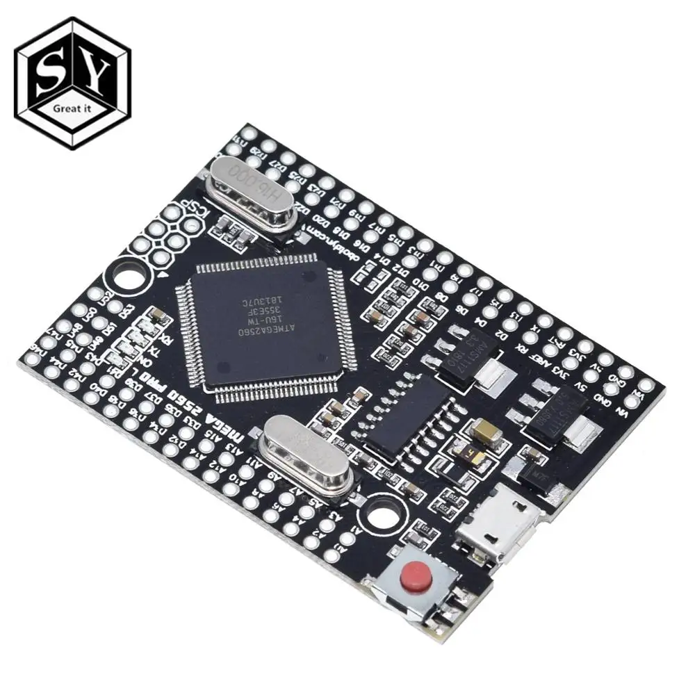 1 шт. Great IT Mega 2560 PRO MINI 5 В (вшивка) CH340G с штырьками совместимыми arduino 2560|Интегральные