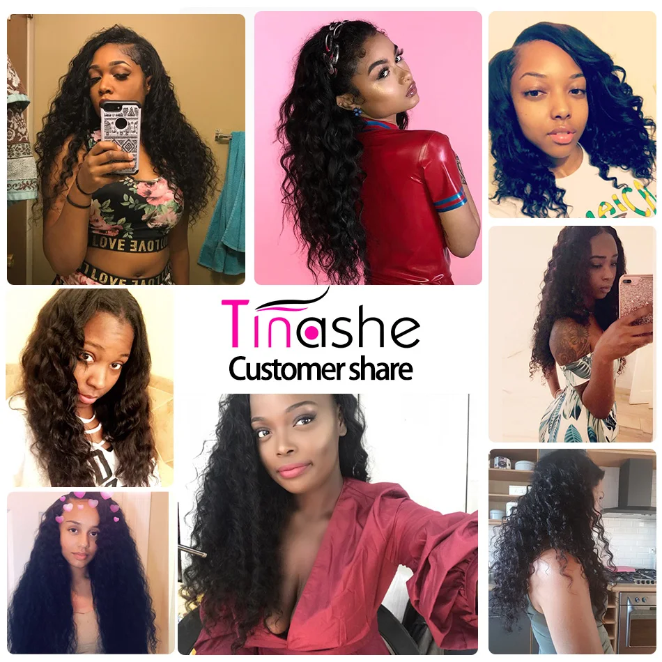 Tinashe волосы 360 Кружева Фронтальная Закрытие бразильские свободные глубокая волна