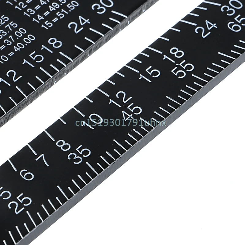 Кровельная линейка из черного алюминиевого сплава в английском стиле|ruler square|square