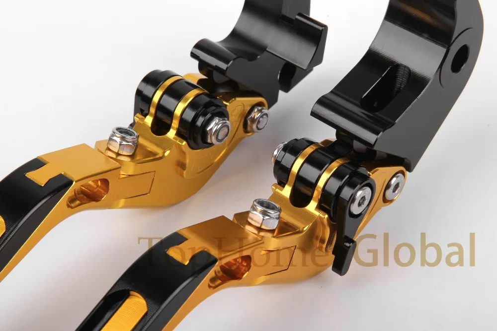 Складные и выдвижные рычаги тормозной муфты для Suzuki GSXR600 2006-2010 Gold &amp Black 2007 2008 2009 |