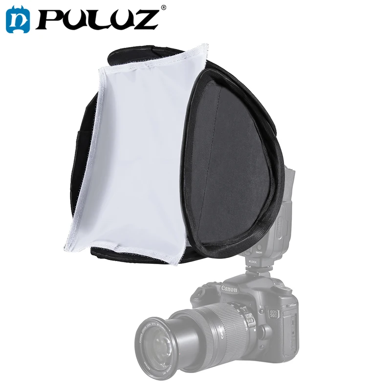 PULUZ складной мягкий вспышка света Диффузор Softbox Крышка для Nikon/Canon Размеры 23 см *