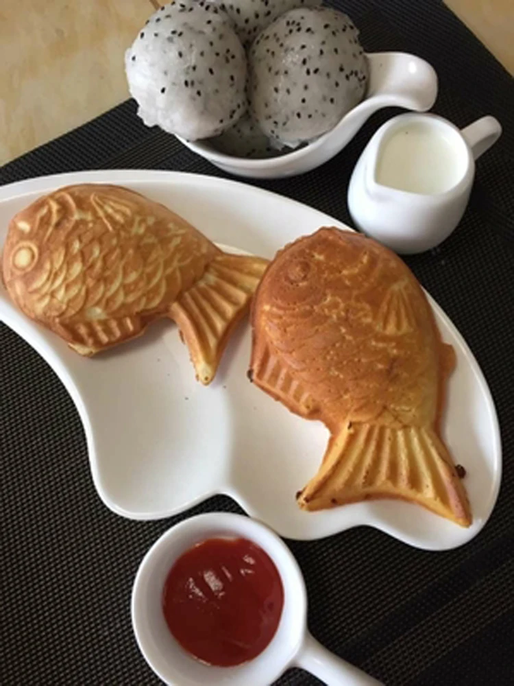 Новинка антипригарная форма для рыбы тайяки 2 сторонняя в форме вафельная