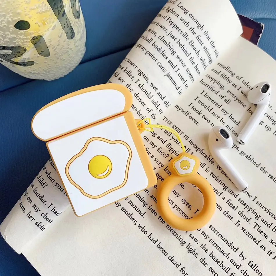 3D чехол для наушников для AirPods, силиконовый чехол с милым сердечком, защитный чехол для Apple Air pods 2, чехол для наушников, кольцевой ремешок - Цвет: 184 B
