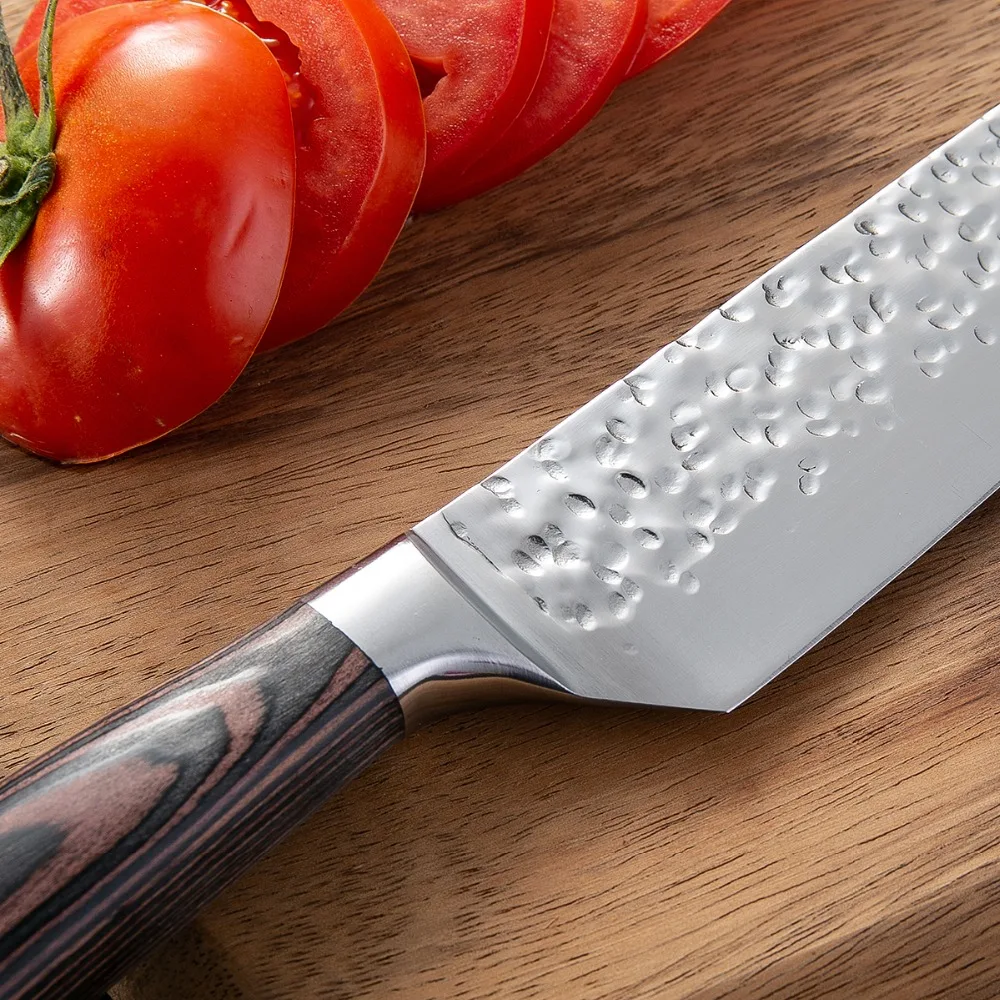 Кухонный нож 8 дюймов профессиональные японские поварские ножи 7CR17 440C сантоку из