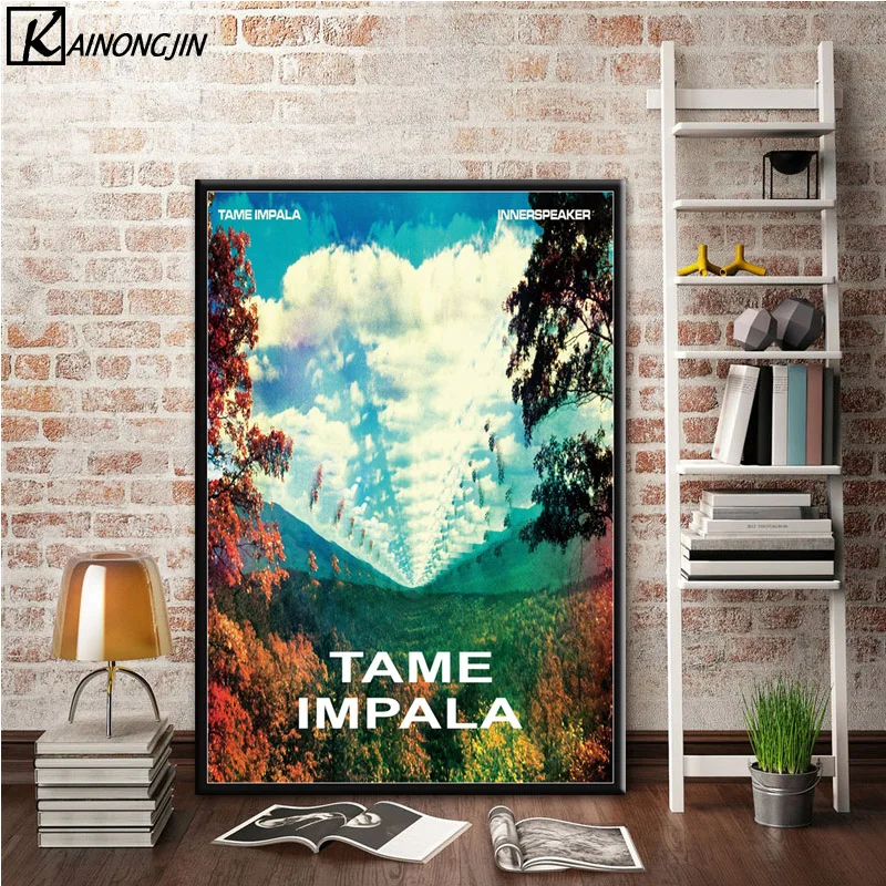002 Art Poster Tame Impala Psychedelic Rock Band Posters and Prints Wall Picture Canvas Painting Room Home Decoration - Цвет: 002