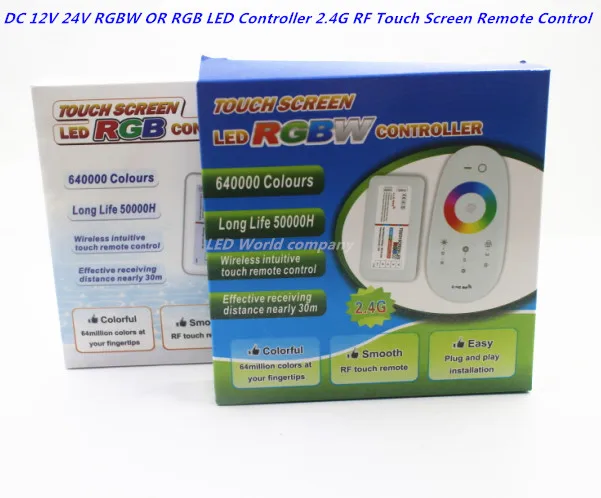 Светодиодный контроллер постоянного тока 12 В 24 RGBW/RGB сенсорный экран 2 4G пульт