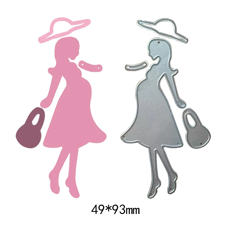 

Pregnant Woman Baby Metal Steel Cutting Die New Scrapbooking DIY Carbon Sharp scrapbooking Photo Album Art Card Dies Cut