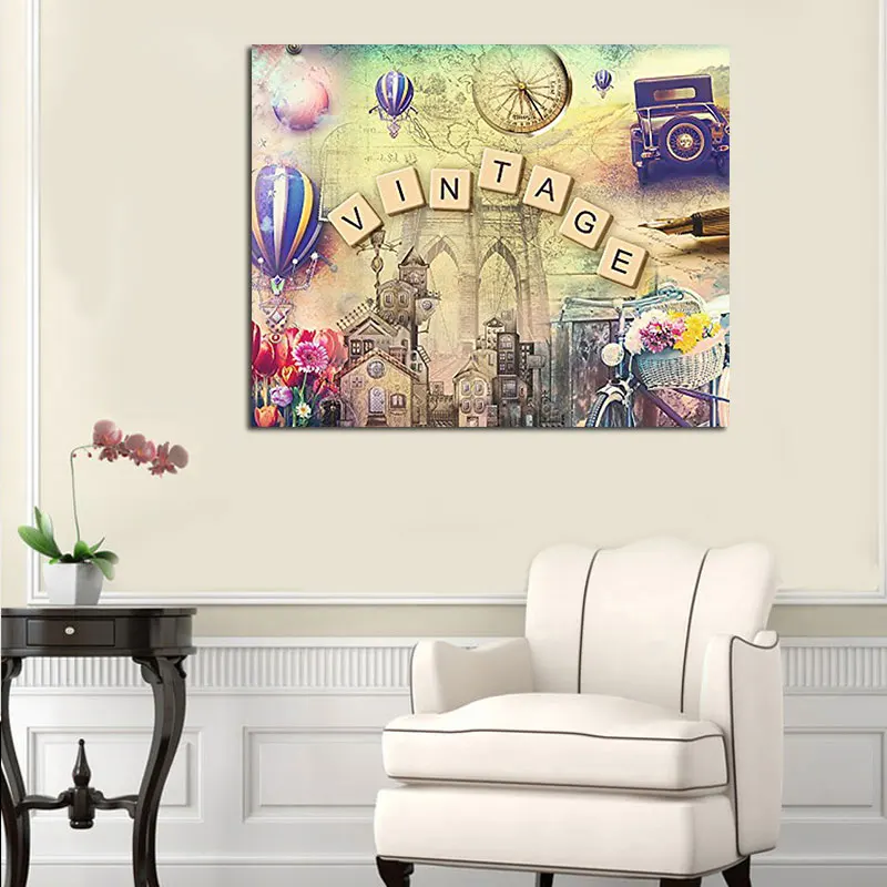 YIKELA Full Square drill 5D DIY Diamond embroidery Memories&ampbicycles Painting Cross Stitch Rhinestone Mosaic decor B35 | Дом и сад
