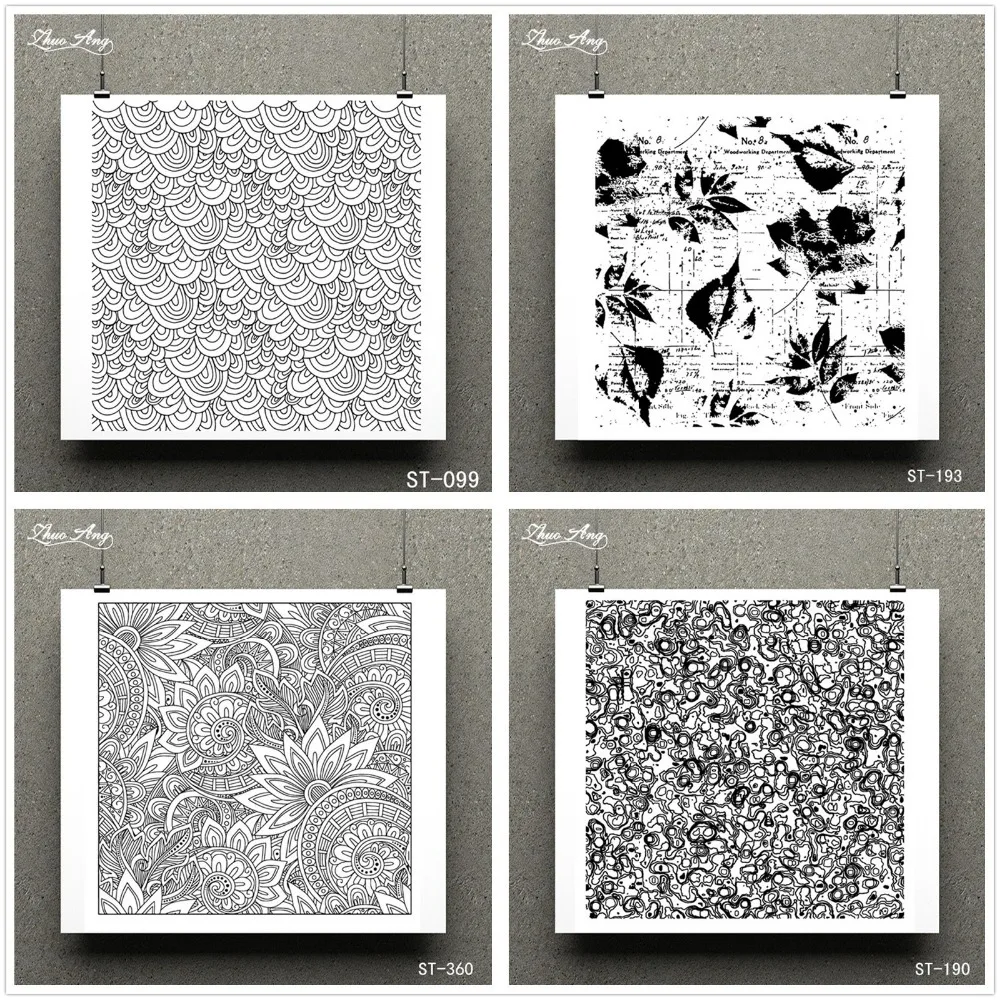 Fish Scale Design Clear Stamp for Scrapbooking Rubber Seal Paper Craft Stamps Card Making | Дом и сад