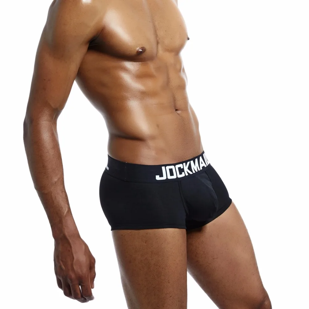 Бренд JOCKMAIL, 6 ценовых упаковок, сексуальное мужское нижнее белье, боксеры, шорты, мужские трусы, мужские хлопковые Гей Нижнее белье, домашнее ночное и нижнее белье